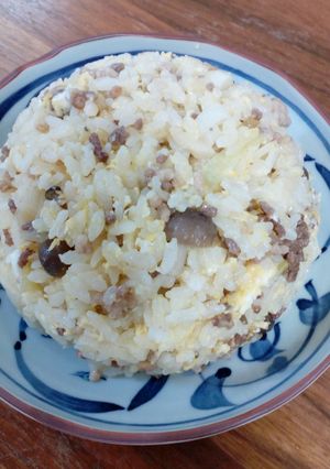 ひき肉とネギのチャーハン-レシピのメイン写真