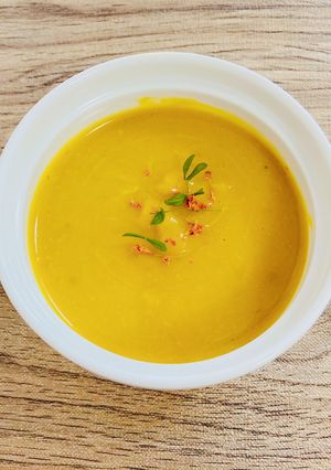 かぼちゃのスープ　生姜と味噌で温活♪-レシピのメイン写真