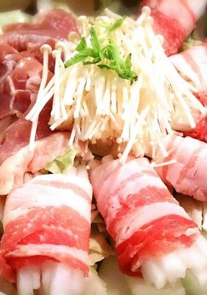 産後11Kダイエットお野菜くるくる巻美鍋-レシピのメイン写真