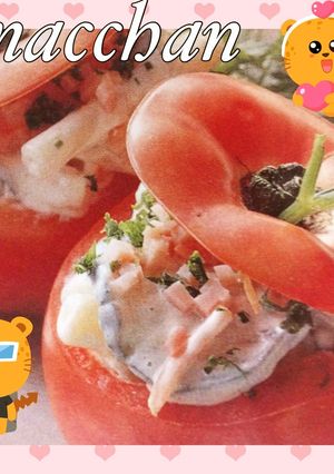 簡単に☆トマトカップサラダ♡-レシピのメイン写真