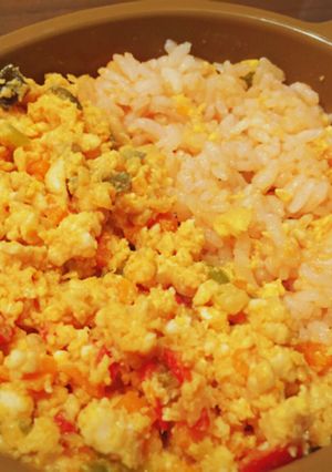 【1歳頃の離乳食】オムレツ&トマトライス-レシピのメイン写真