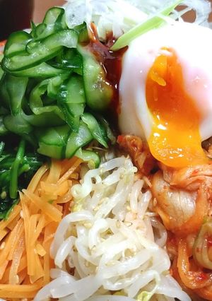 フライパンおこげのメガ盛りビビンバ-レシピのメイン写真