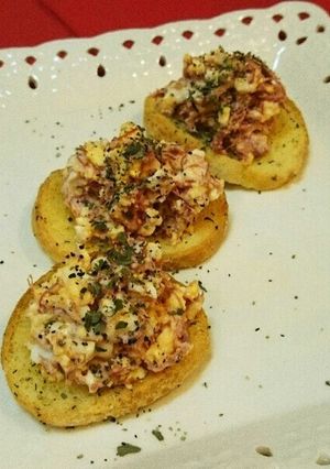 簡単♪おもてなしコンビーフエッグカナッペ-レシピのメイン写真