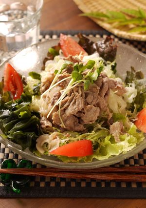 ホットポークサラダ-レシピのメイン写真