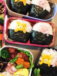 乗せるだけ♡ブタさんとくまさんおにぎり-レシピのメイン写真