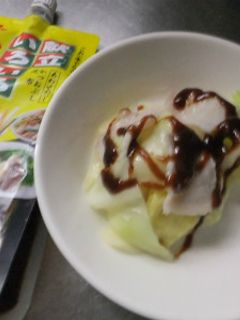 キャベツと豚肉の味噌だれかけ-レシピのメイン写真