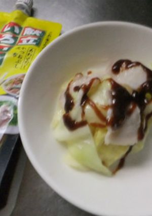 キャベツと豚肉の味噌だれかけ-レシピのメイン写真