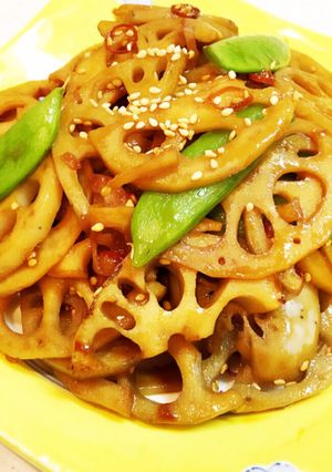◉蓮根のきんぴら〜オイスターソース使用◉-レシピのメイン写真