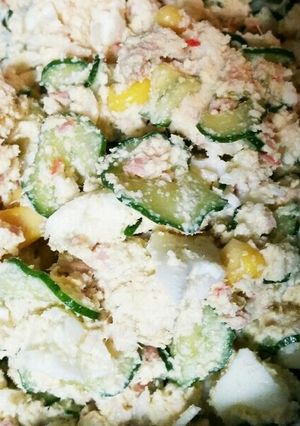 おからパウダーで糖質オフ簡単ポテトサラダ-レシピのメイン写真