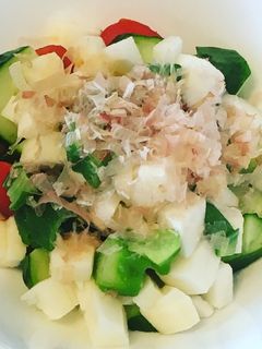 ノンオイルで 夏野菜たっぷり和風サラダ-レシピのメイン写真