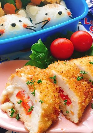 お弁当にも。ささみのトマトチーズカツ-レシピのメイン写真