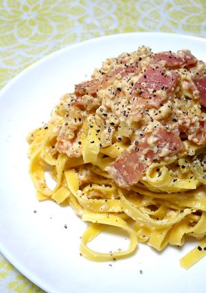 【豆腐クリーム】卵不使用 カルボナーラ♪-レシピのメイン写真