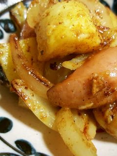 じゃがいもとウインナーのカレー炒め-レシピのメイン写真