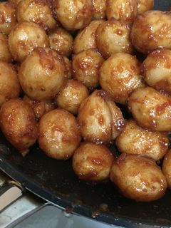 フライパンで小玉ジャガイモの甘辛揚げ煮-レシピのメイン写真