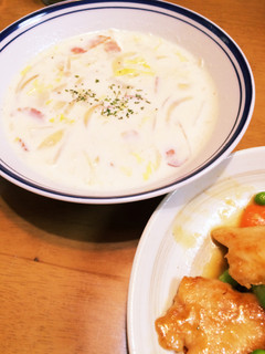 牛乳でしっかりスープ-レシピのメイン写真