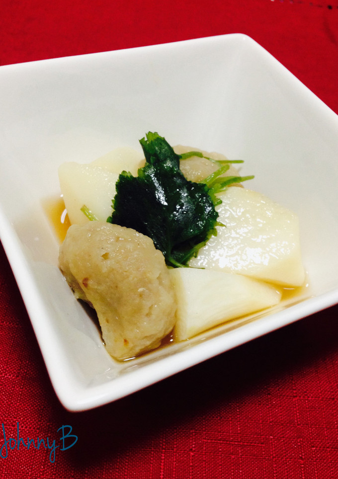 つみれと長いもの煮物。お弁当にも-レシピのメイン写真