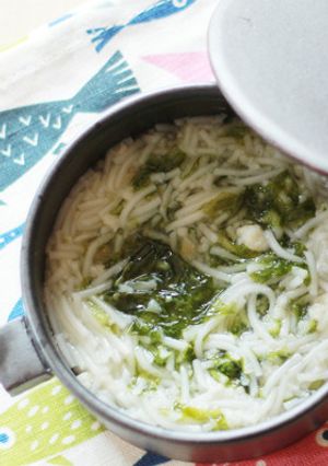 【離乳食初期】あおさ海苔と鯛のにゅう麺-レシピのメイン写真