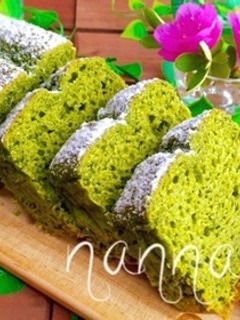 モチモチふわん♡お豆腐抹茶パウンドケーキ-レシピのメイン写真