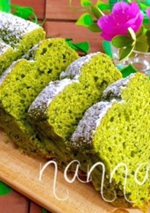モチモチふわん♡お豆腐抹茶パウンドケーキ-レシピのメイン写真