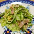 グリーンアスパラガスのチーズパスタ風