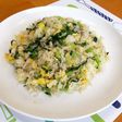 鉄分カルシウムたっぷり!小松菜シラス炒飯