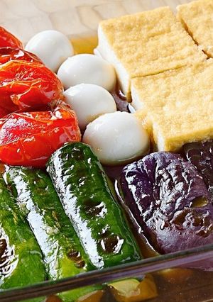 油は小さじ１だけ！味しみ夏野菜の焼き浸し-レシピのメイン写真