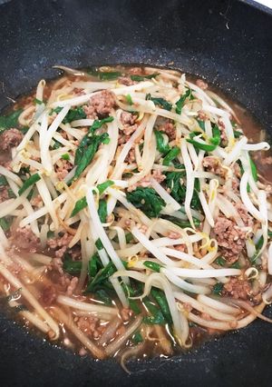 簡単!肉ニラもやし!-レシピのメイン写真