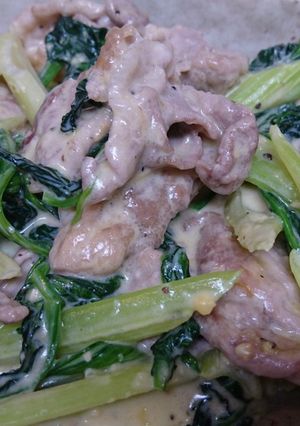 豚肉とセロリの味噌マヨ炒め-レシピのメイン写真