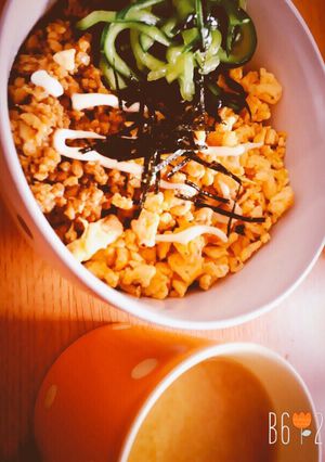 鶏そぼろ丼 ◎°-レシピのメイン写真