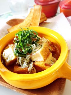 厚揚げとしらすのアヒージョ-レシピのメイン写真