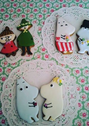 ムーミンのアイシングクッキー-レシピのメイン写真