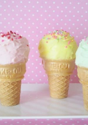 アイスクリームコーンカップケーキ-レシピのメイン写真