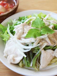 脱パサパサ!茹で鶏むね肉のサラダ焼きそば-レシピのメイン写真