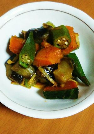 色々野菜の和風サブジ(減塩レシピ）-レシピのメイン写真