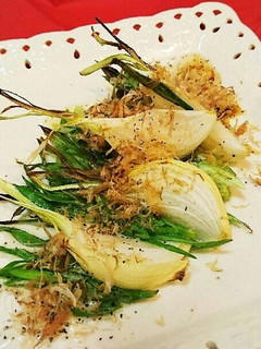 胡麻油香る~葉玉ねぎの塩焼き-レシピのメイン写真