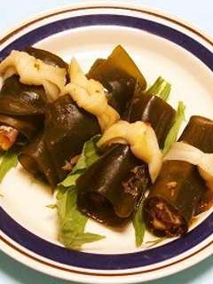 だし取り昆布の活用(缶詰にしんの昆布巻)-レシピのメイン写真