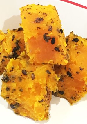 離乳食簡単かぼちゃのゴマよごし☆-レシピのメイン写真