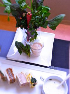 野菜の生花サラダ 豆腐ディップ添え-レシピのメイン写真