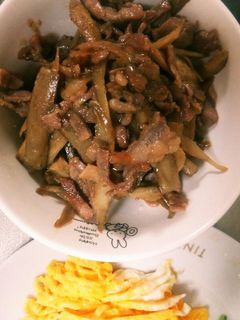 ごぼうと豚肉の味噌炒め-レシピのメイン写真