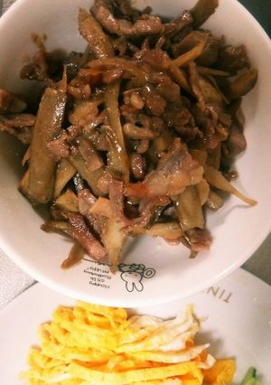 ごぼうと豚肉の味噌炒め-レシピのメイン写真