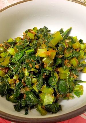 ご飯のお供！簡単！大根葉のおかか醤油炒め-レシピのメイン写真