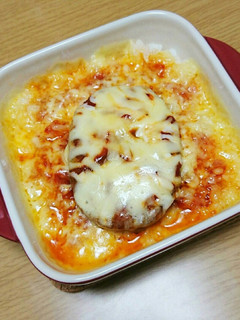 残りご飯でなんちゃってハンバーグドリア♪-レシピのメイン写真
