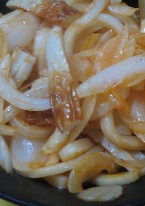 チクワとうどんでヘルシーパスタ-レシピのメイン写真