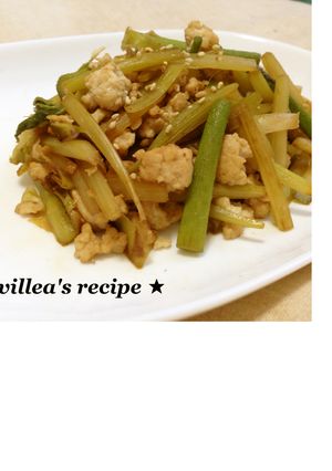 誰でもできる！ウドと鳥ひき肉のきんぴら♪-レシピのメイン写真