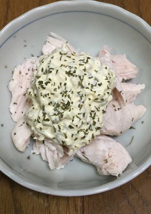 鶏ささみ・いぶりがっこのタルタルソース-レシピのメイン写真