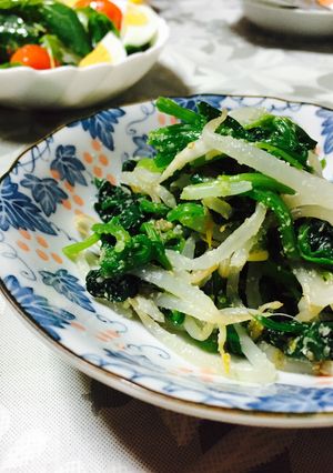 簡単すぎるほうれん草ともやしの胡麻和え-レシピのメイン写真