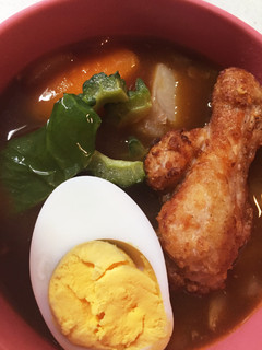 ゴーヤ入り♡カレールーでスープカレー-レシピのメイン写真