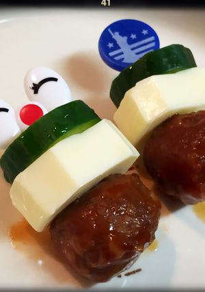 ☆お弁当に！ミートボールの彩りピック☆-レシピのメイン写真