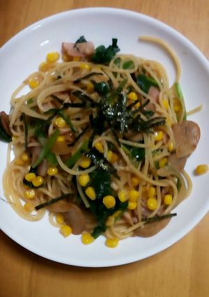 ほうれん草とツナベーコ～ンの和風パスタ-レシピのメイン写真