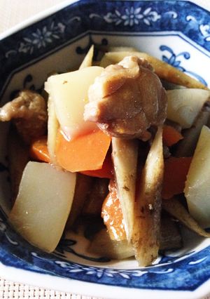 ご飯が進む♪時短ごぼうと鶏肉の照り煮-レシピのメイン写真